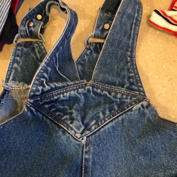 VINTAGE Happy Kids size 6 girls denim romper - Picture 4 of 6